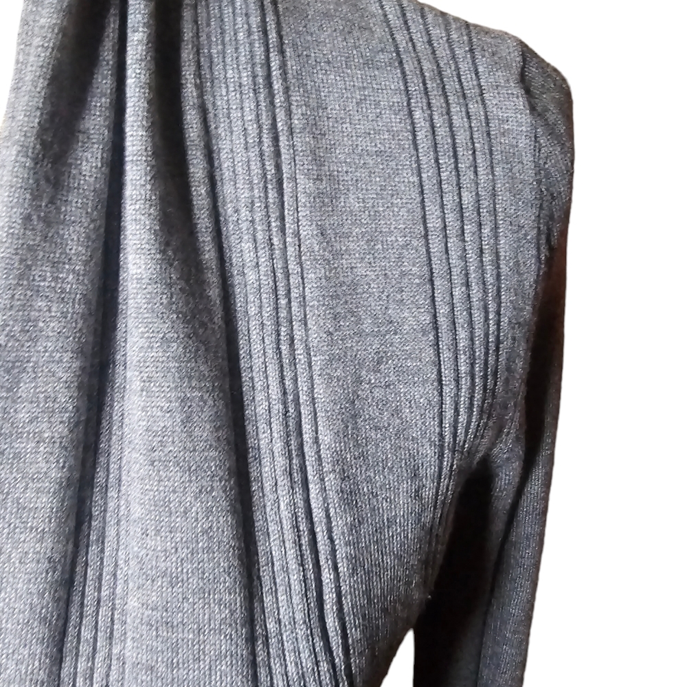 Verve ami women's gray open front long sleeve cardigan size S - Picture 5 of 8